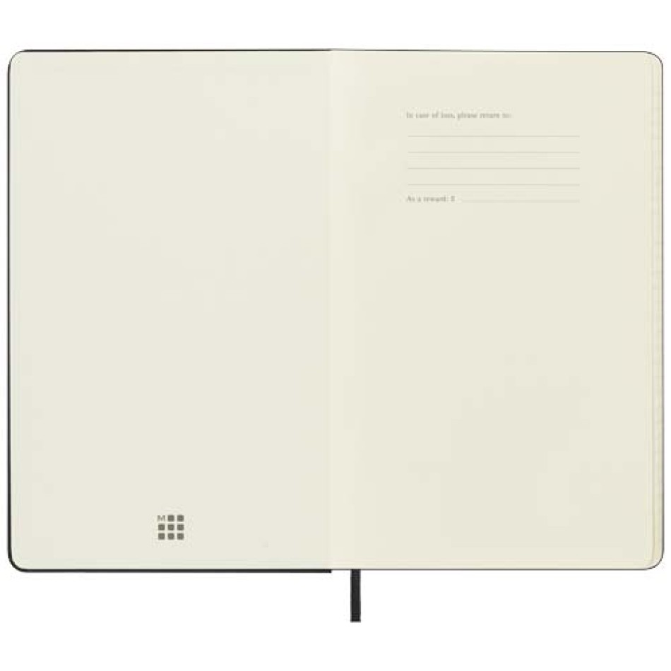 Agenda settimanale orizzontale 12 mesi formato L con copertina rigida Moleskine Gadget.it