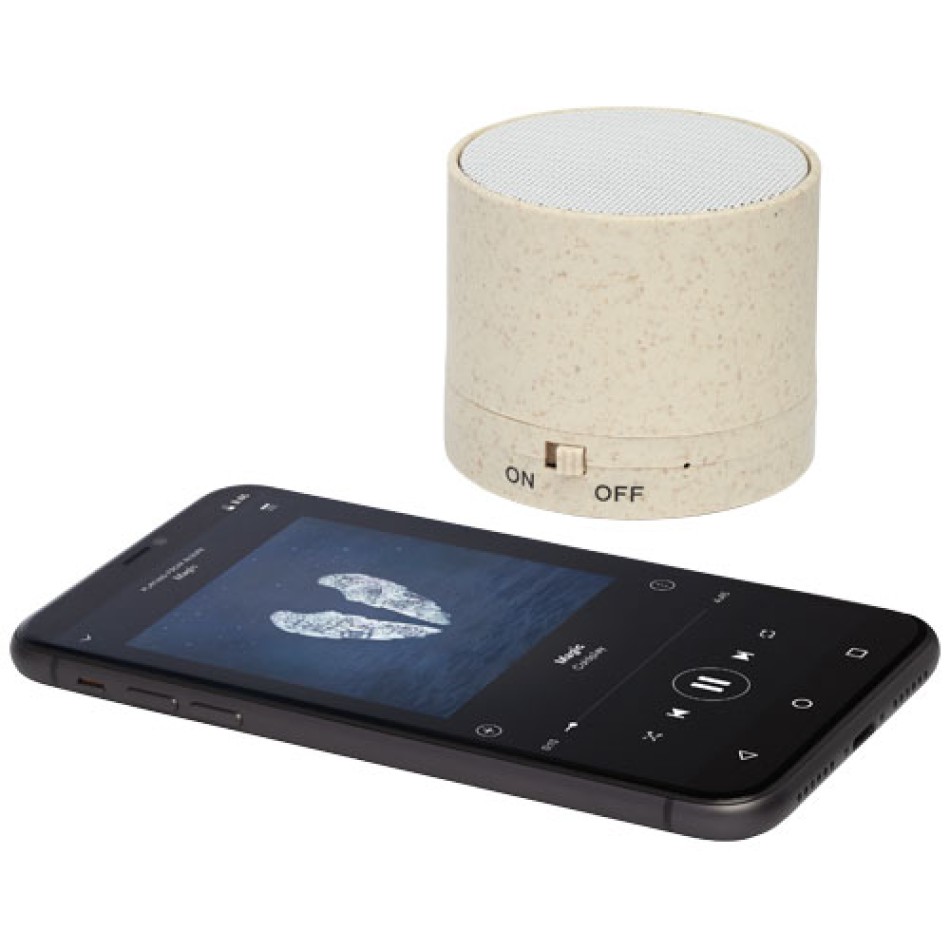 Altoparlante Bluetooth® Kikai realizzato con paglia di grano Gadget.it