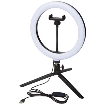 Anello luminoso per selfie e vlog con supporto per telefono e treppiede Studio Gadget.it