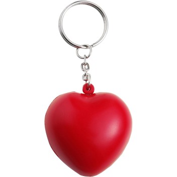 Antistress cuore con portachiavi, in PU Lilou Gadget.it