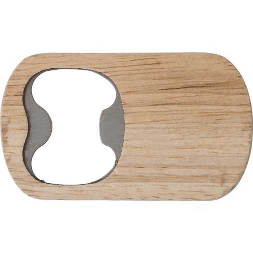 Apribottiglie in legno di faggio e acciaio inox Aviana Gadget.it