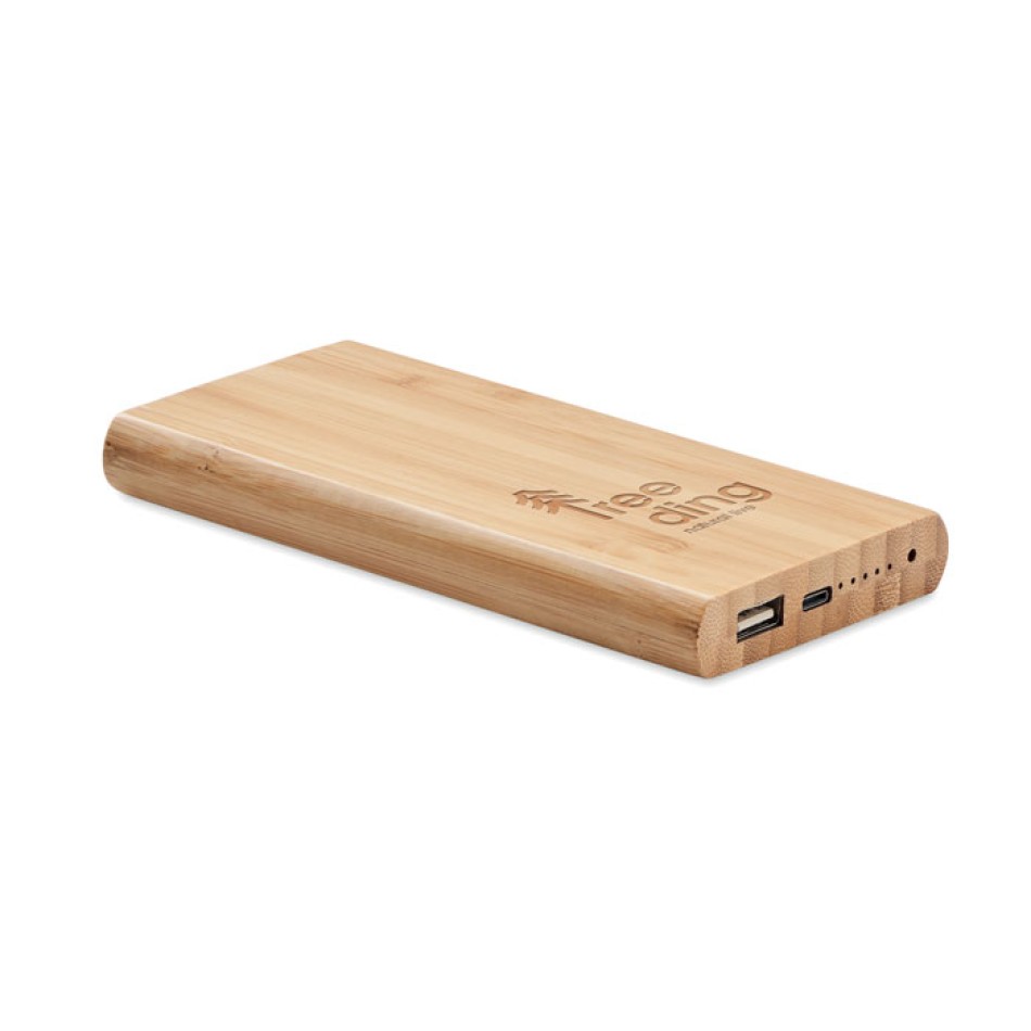 ARENA C - Power bank in bamboo da 6000mAh Gadget.it