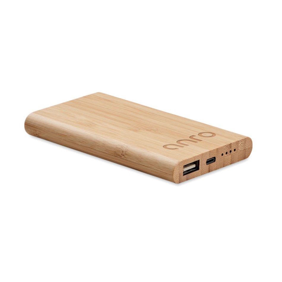 ARENAPOWER C - Power bank in bamboo da 4000mAh Gadget.it