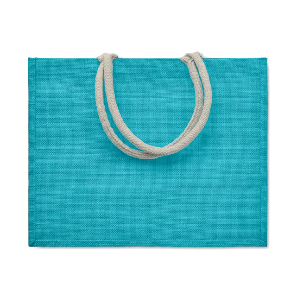 AURA - Borsa in iuta. Manici in cotone Gadget.it