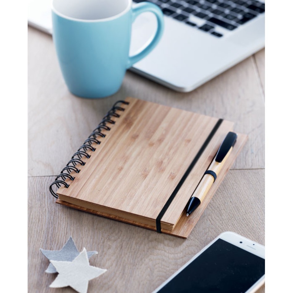 BAMBLOC - Notebook in bamboo con penna Gadget.it