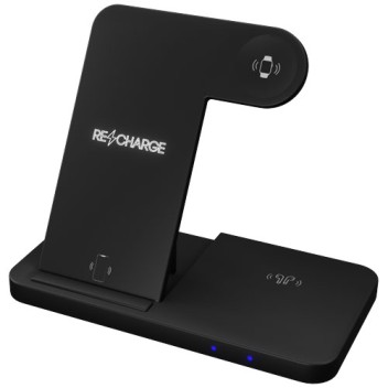 Base di ricarica wireless 3 in 1 con supporto per telefono SCX.design W28 Gadget.it