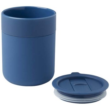 Bicchiere in ceramica con involucro in silicone e coperchio in plastica da 330 ml Java Gadget.it