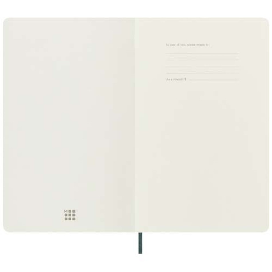 Blocco note con copertina morbida formato L - a righe Moleskine 100% VEGEA® Boa Gadget.it