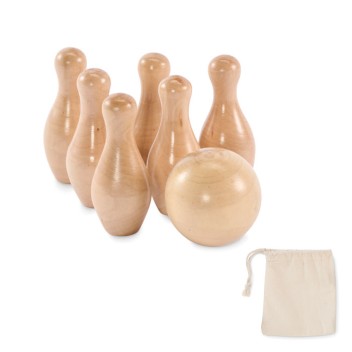 BOLITO - Mini set da bowling in legno di pi Gadget.it