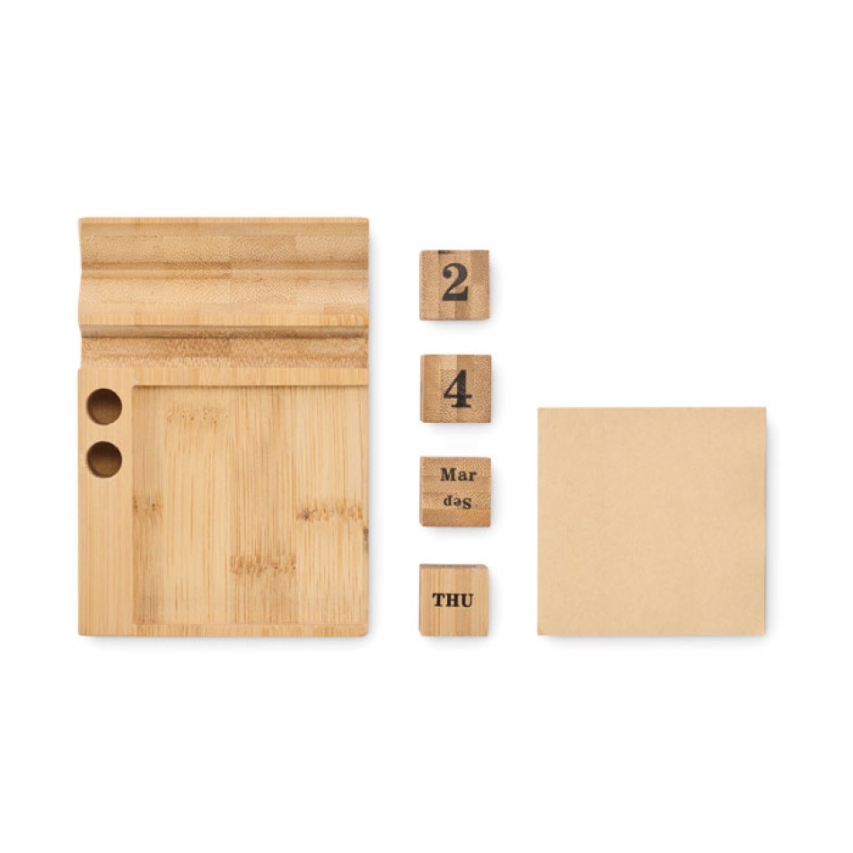 BOOTOP - Calendario da tavolo in Bamboo Gadget.it