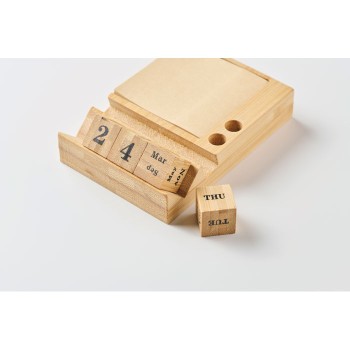 BOOTOP - Calendario da tavolo in Bamboo Gadget.it