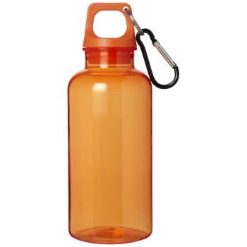 Borraccia in plastica riciclata certificata RCS da 400 ml con moschettone Oregon Gadget.it