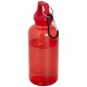 Borraccia in plastica riciclata certificata RCS da 400 ml con moschettone Oregon Gadget.it