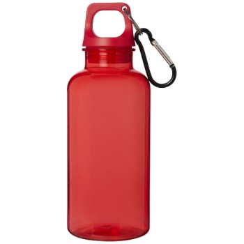 Borraccia in plastica riciclata certificata RCS da 400 ml con moschettone Oregon Gadget.it