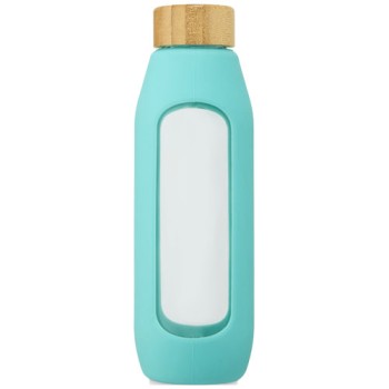 Borraccia in vetro borosilicato da 600 ml con impugnatura in silicone Tidan Gadget.it