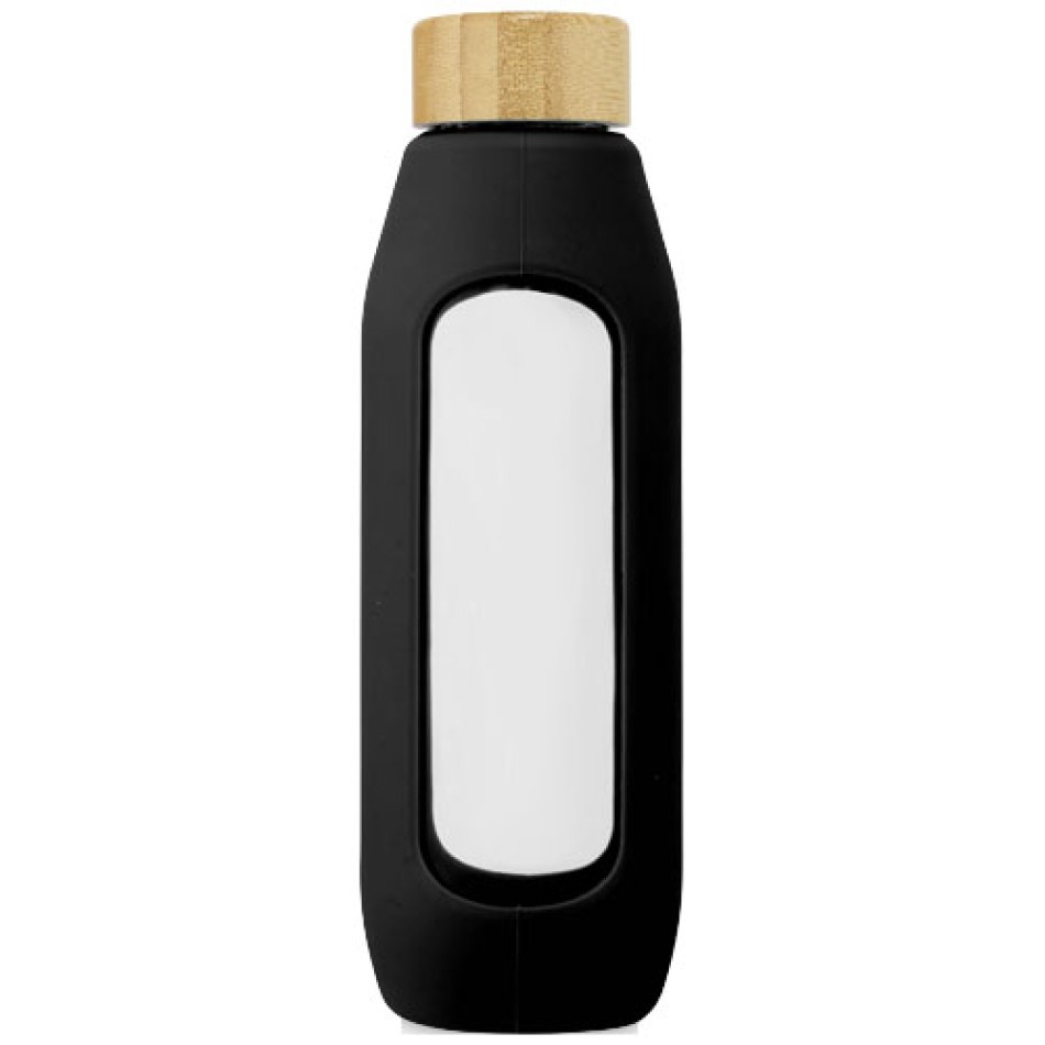 Borraccia in vetro borosilicato da 600 ml con impugnatura in silicone Tidan Gadget.it