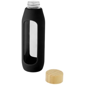 Borraccia in vetro borosilicato da 600 ml con impugnatura in silicone Tidan Gadget.it