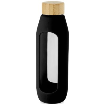 Borraccia in vetro borosilicato da 600 ml con impugnatura in silicone Tidan Gadget.it