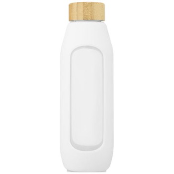 Borraccia in vetro borosilicato da 600 ml con impugnatura in silicone Tidan Gadget.it