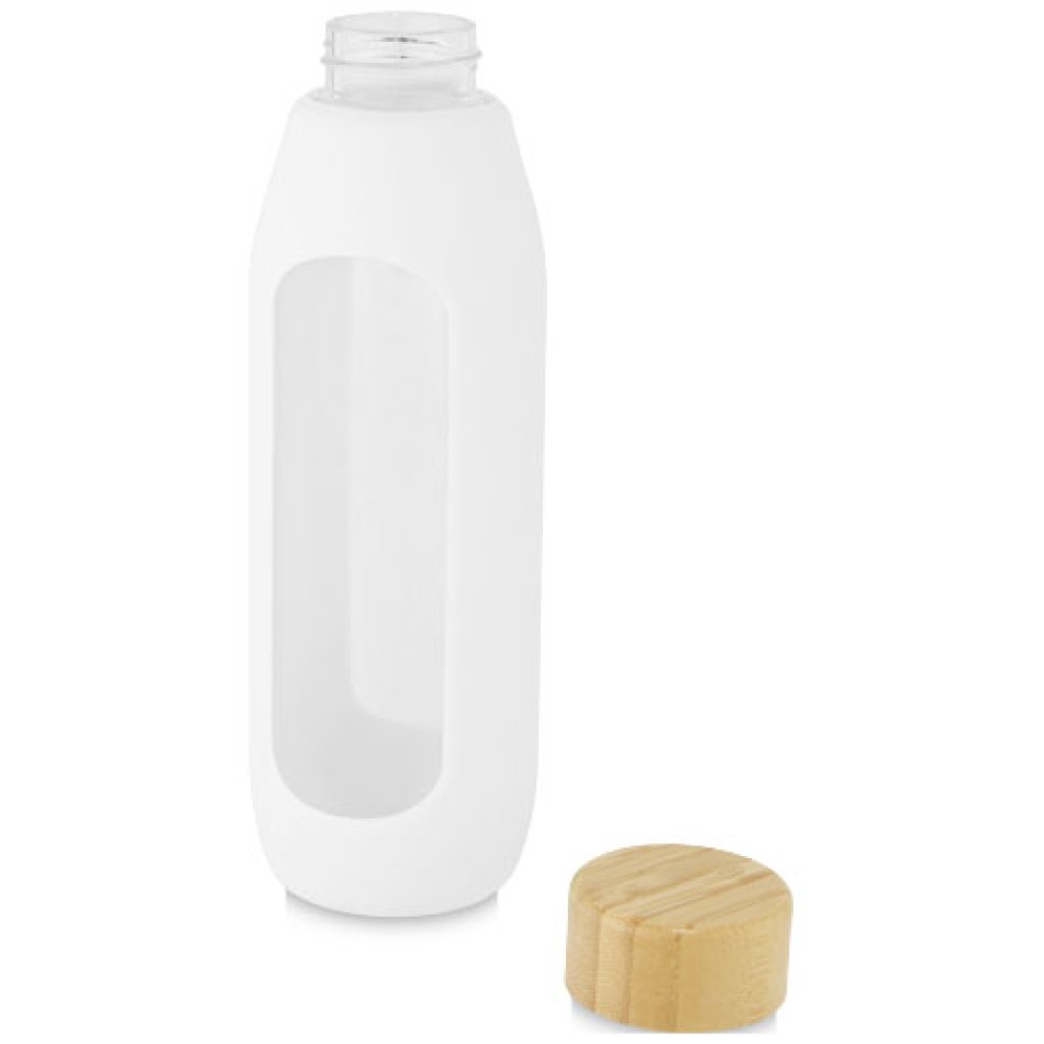 Borraccia in vetro borosilicato da 600 ml con impugnatura in silicone Tidan Gadget.it