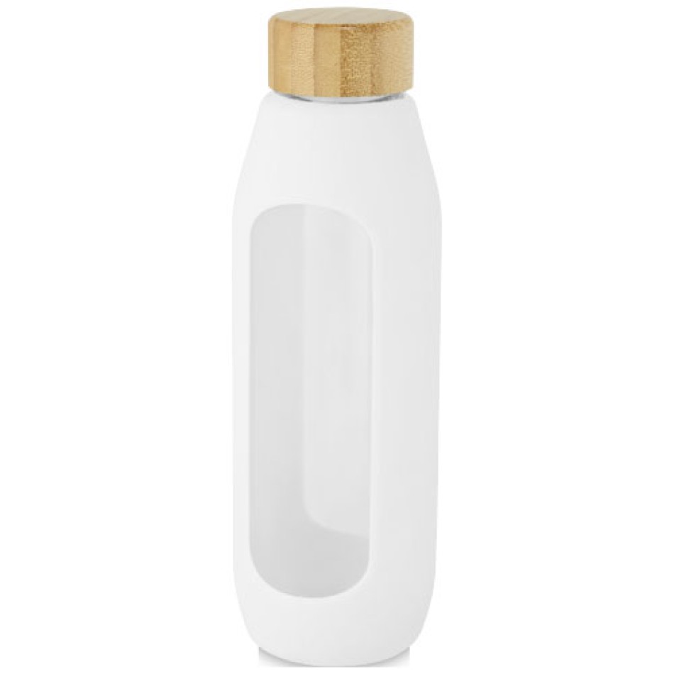 Borraccia in vetro borosilicato da 600 ml con impugnatura in silicone Tidan Gadget.it