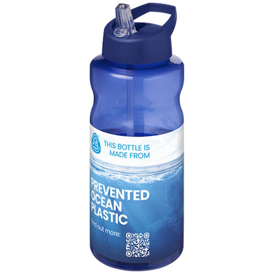 Borraccia sportiva con coperchio a beccuccio da 1 litro H2O Active® Eco Big Base Gadget.it