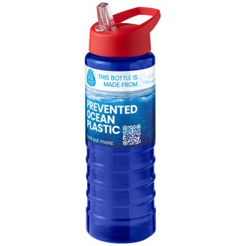 Borraccia sportiva con coperchio a beccuccio da 750 ml H2O Active® Eco Treble  Gadget.it