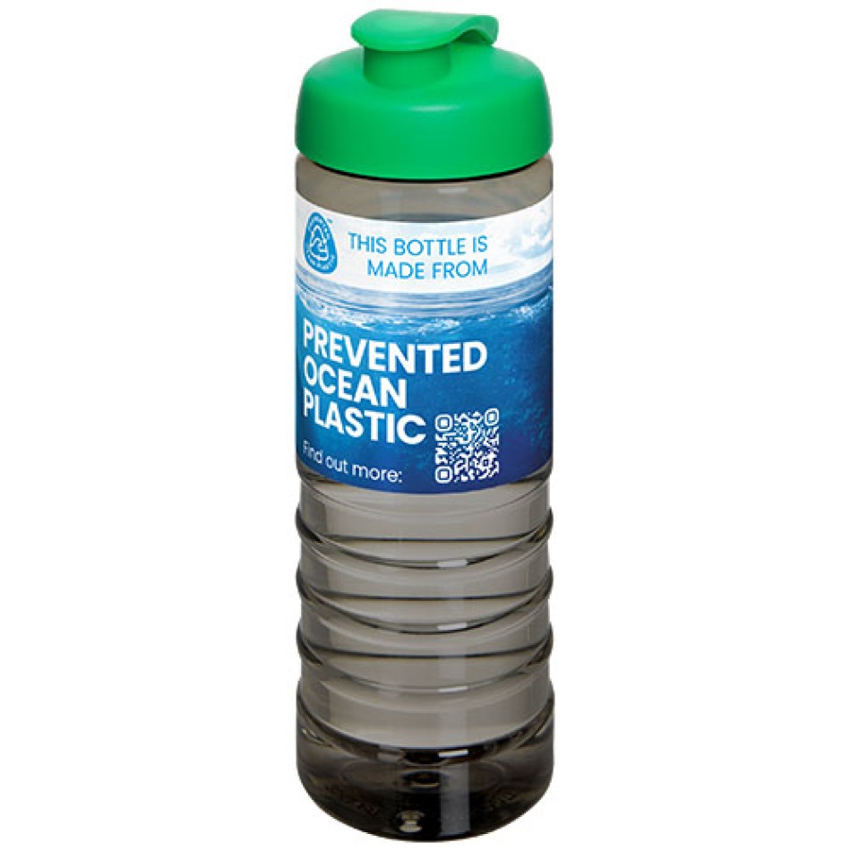 Borraccia sportiva con coperchio a scatto da 750 ml H2O Active® Eco Treble Gadget.it