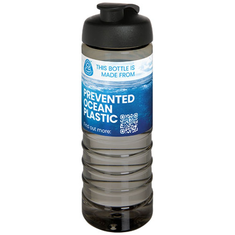 Borraccia sportiva con coperchio a scatto da 750 ml H2O Active® Eco Treble Gadget.it