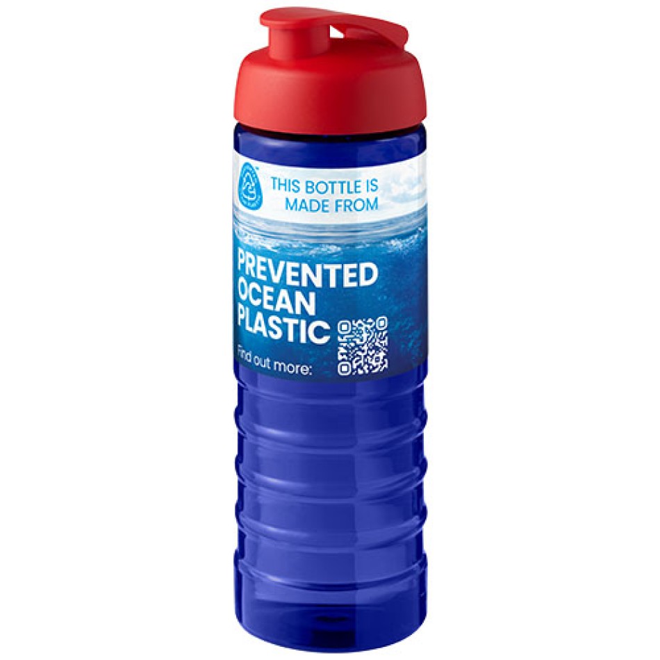 Borraccia sportiva con coperchio a scatto da 750 ml H2O Active® Eco Treble Gadget.it