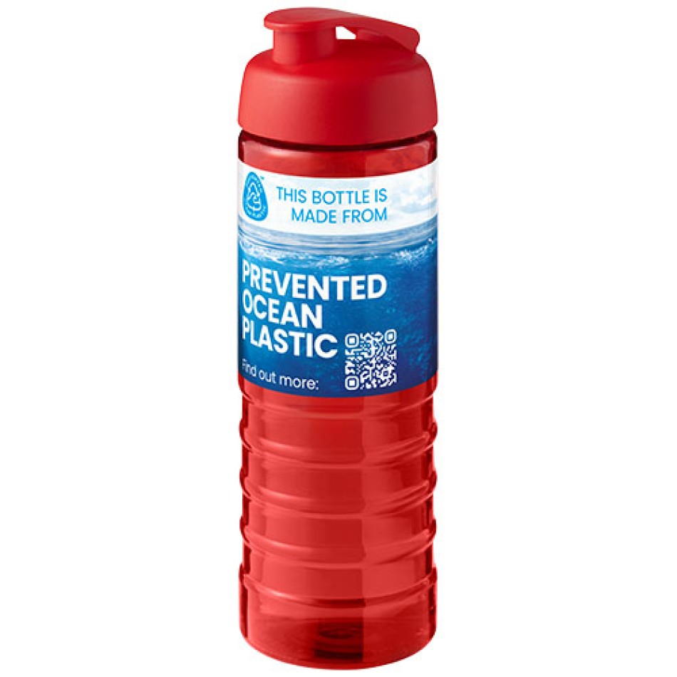 Borraccia sportiva con coperchio a scatto da 750 ml H2O Active® Eco Treble Gadget.it