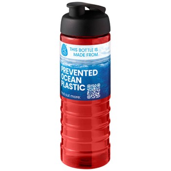 Borraccia sportiva con coperchio a scatto da 750 ml H2O Active® Eco Treble Gadget.it