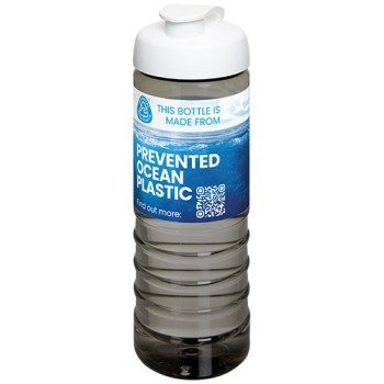 Borraccia sportiva con coperchio a scatto da 750 ml H2O Active® Eco Treble Gadget.it