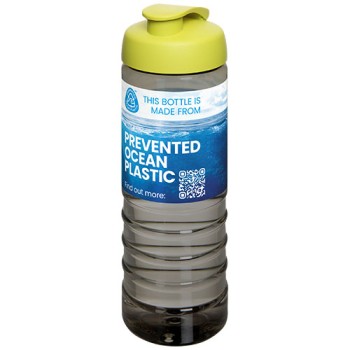 Borraccia sportiva con coperchio a scatto da 750 ml H2O Active® Eco Treble Gadget.it