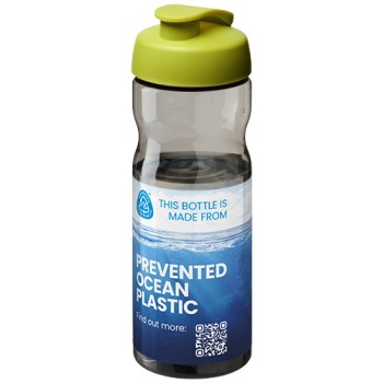 Borraccia sportiva da 650 ml con coperchio a scatto H2O Active® Eco Base Gadget.it