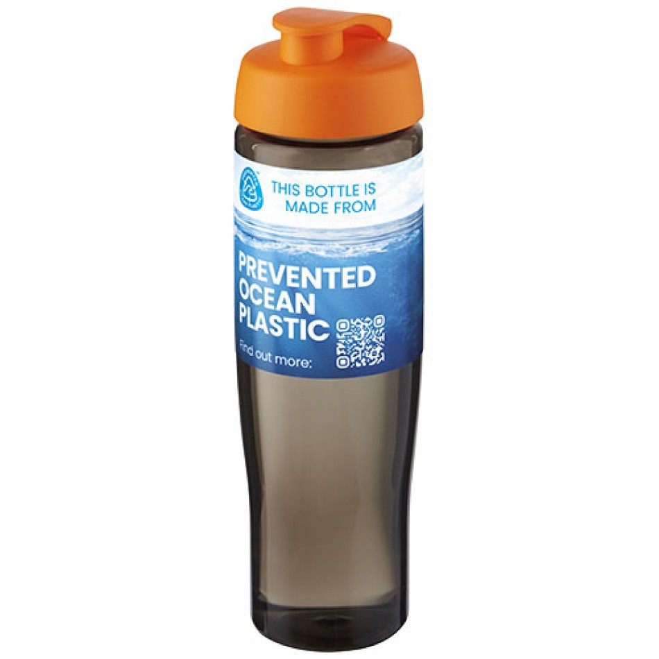 Borraccia sportiva da 700 ml con coperchio a scatto H2O Active® Eco Tempo Gadget.it