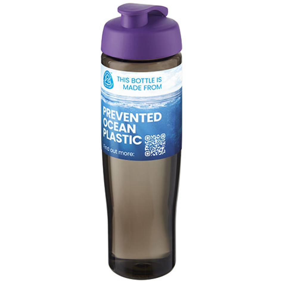 Borraccia sportiva da 700 ml con coperchio a scatto H2O Active® Eco Tempo Gadget.it