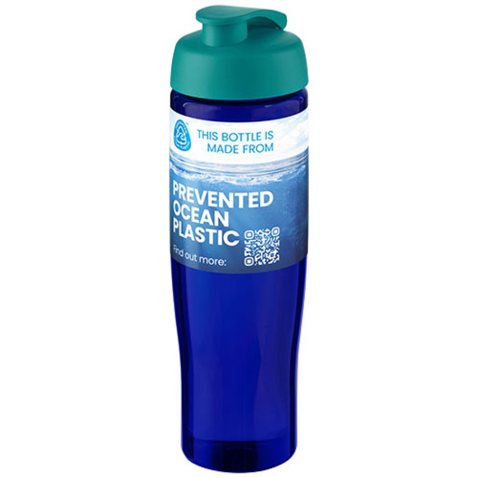 Borraccia sportiva da 700 ml con coperchio a scatto H2O Active® Eco Tempo Gadget.it