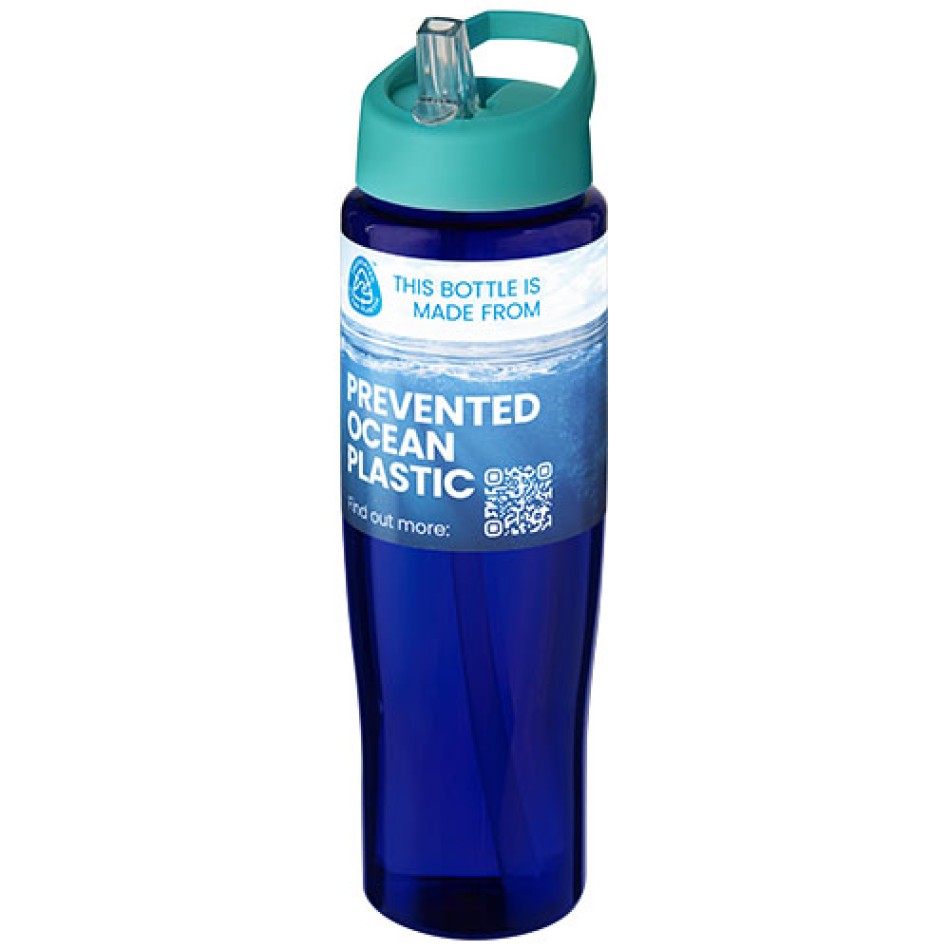 Borraccia sportiva da 700 ml con coperchio con beccuccio H2O Active® Eco Tempo Gadget.it