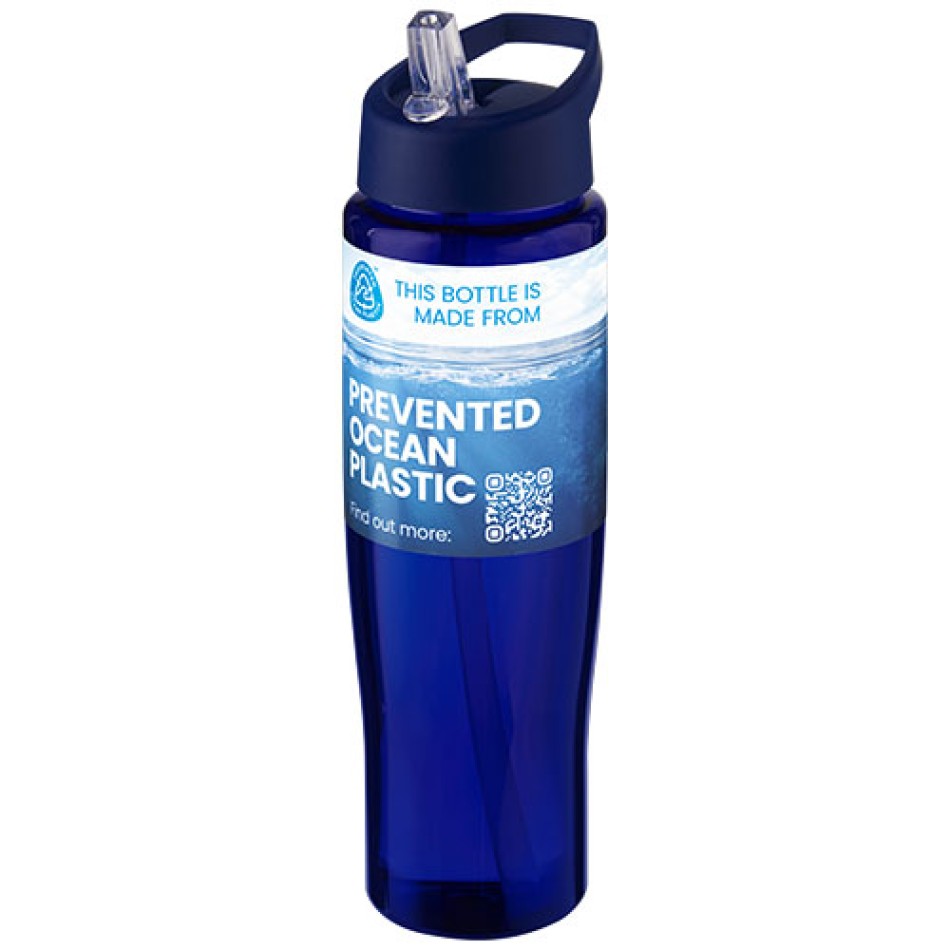 Borraccia sportiva da 700 ml con coperchio con beccuccio H2O Active® Eco Tempo Gadget.it