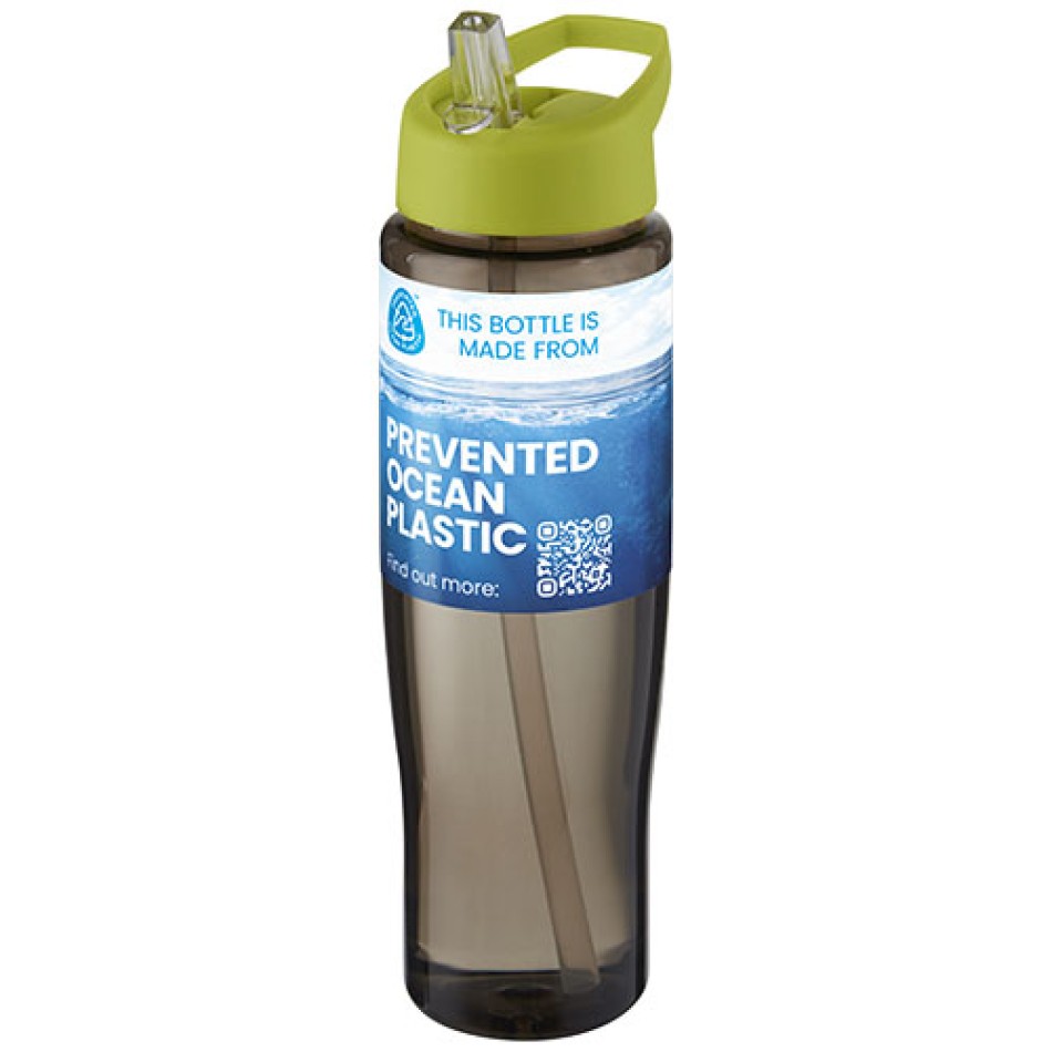 Borraccia sportiva da 700 ml con coperchio con beccuccio H2O Active® Eco Tempo Gadget.it