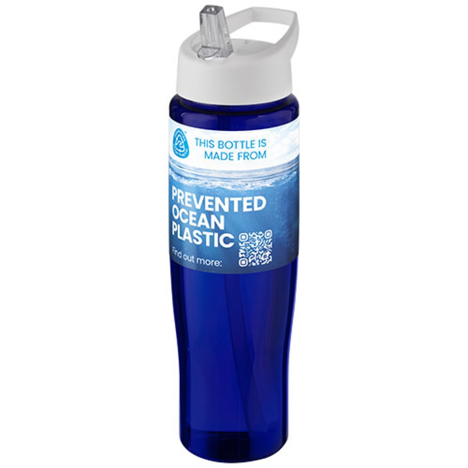 Borraccia sportiva da 700 ml con coperchio con beccuccio H2O Active® Eco Tempo Gadget.it