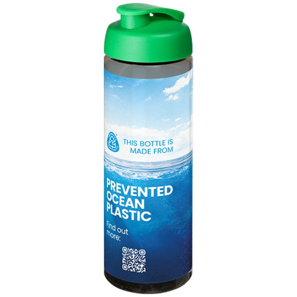 Borraccia sportiva da 850 ml con coperchio a scatto H2O Active® Eco Vibe Gadget.it