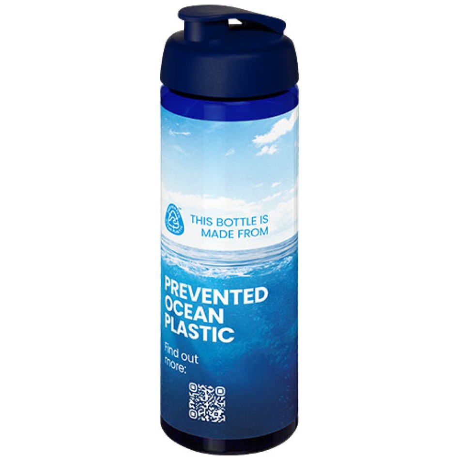 Borraccia sportiva da 850 ml con coperchio a scatto H2O Active® Eco Vibe Gadget.it