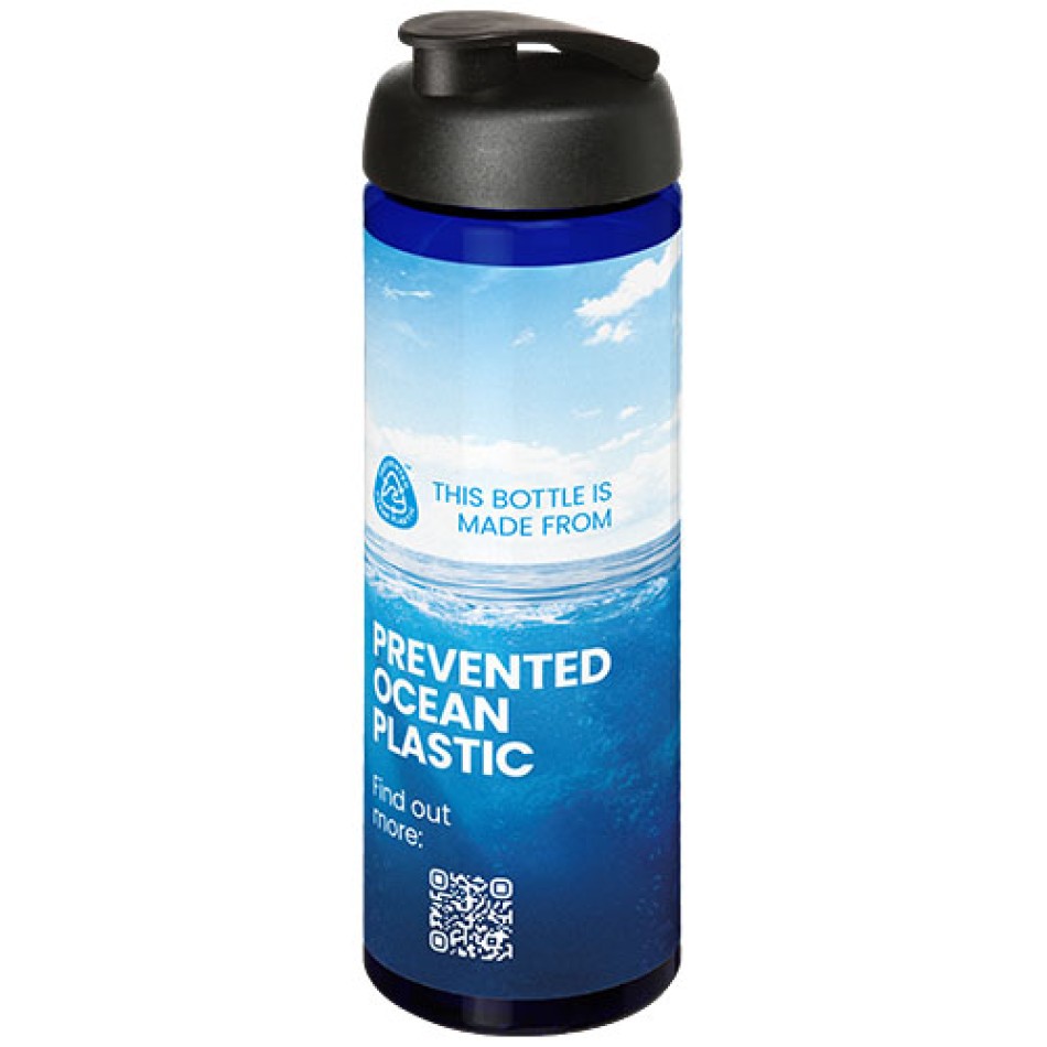 Borraccia sportiva da 850 ml con coperchio a scatto H2O Active® Eco Vibe Gadget.it