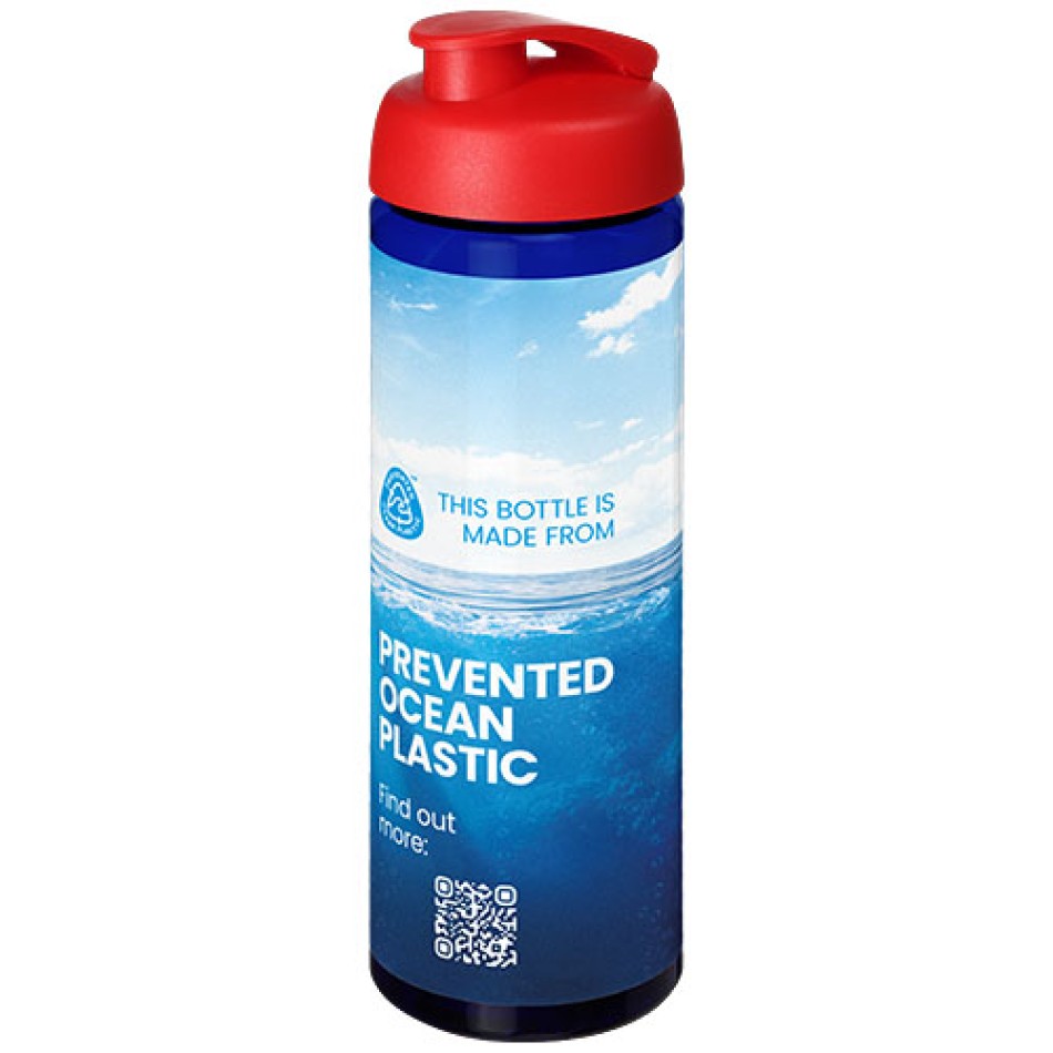 Borraccia sportiva da 850 ml con coperchio a scatto H2O Active® Eco Vibe Gadget.it