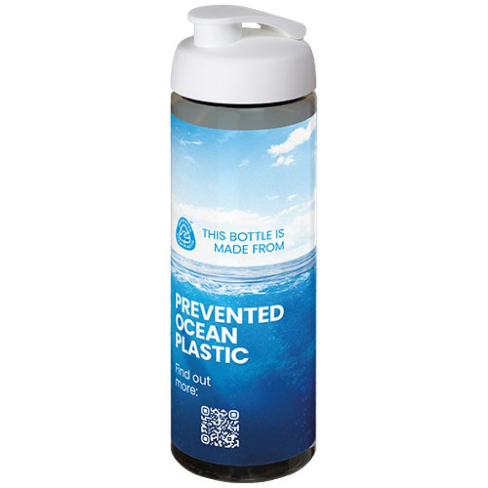 Borraccia sportiva da 850 ml con coperchio a scatto H2O Active® Eco Vibe Gadget.it