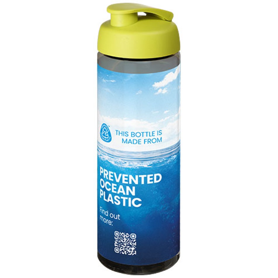 Borraccia sportiva da 850 ml con coperchio a scatto H2O Active® Eco Vibe Gadget.it