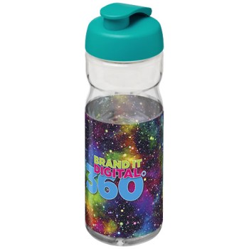 Borraccia sportiva H2O Active® Base da 650 ml con coperchio a scatto Gadget.it