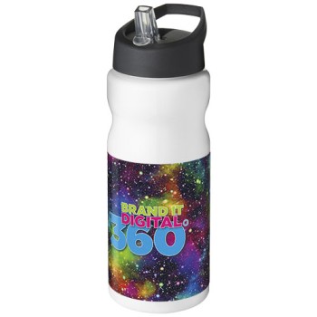 Borraccia sportiva H2O Active® Base da 650 ml con coperchio con beccuccio Gadget.it